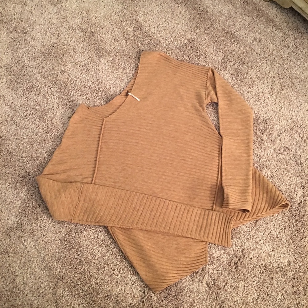 Free People Large Asymmetrical Sweater